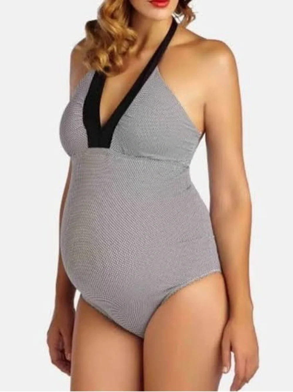 Pez D’or Maternity Textured Swimsuit - Picture 1 of 4